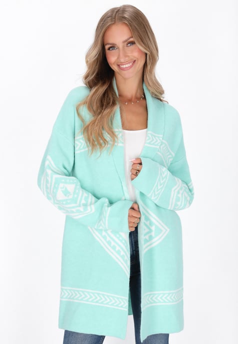 IZIA Strickjacke Frauen Aqua - Image 3