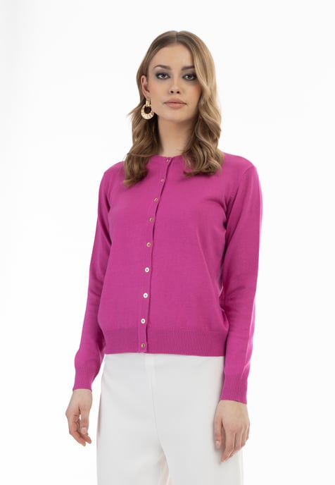 Faina Strickjacke Damen Rosa - Image 3