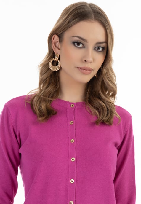 Faina Strickjacke Damen Rosa - Image 5