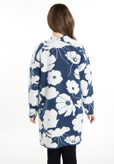 usha Strickcardigan Damen marine weiss - Image 4