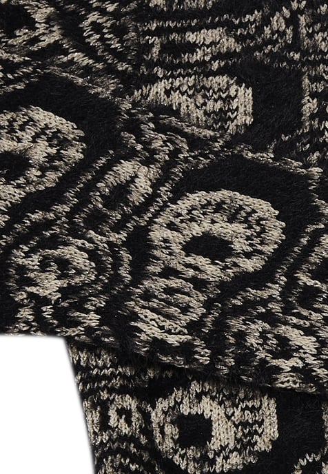 Faina Strickjacke Damen schwarz-wollweiß - Image 3