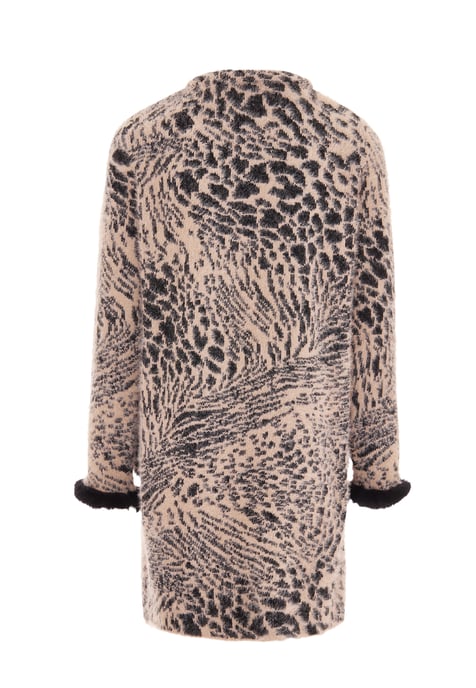 Faina Strickjacke Damen rosa schwarz - Image 2