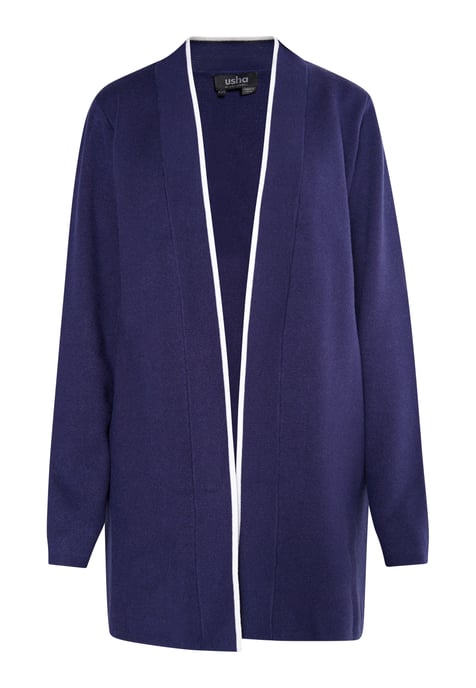 usha Strickcardigan Damen marine weiss - Image 1
