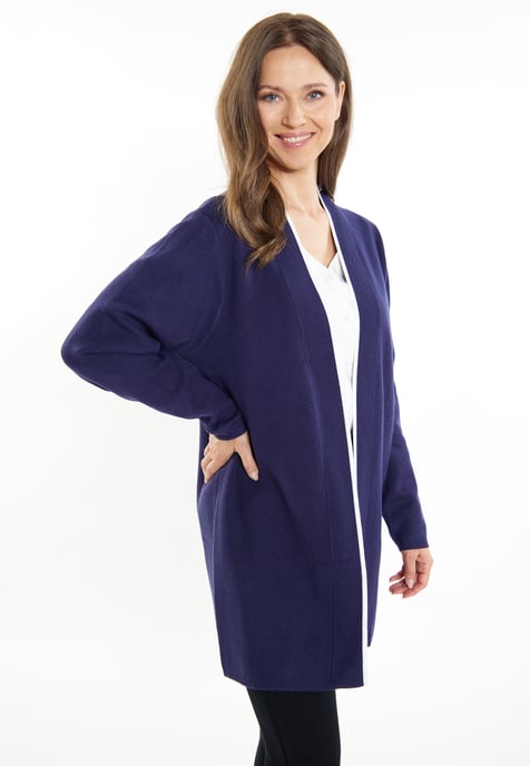 usha Strickcardigan Damen marine weiss - Image 3