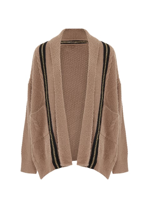 Faina Strickjacke Damen dunkelrosa - Image 1