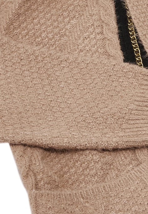Faina Strickjacke Damen dunkelrosa - Image 3