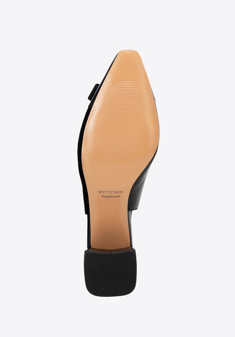 Wittchen Damen-Pumps aus Leder mit Blockabsatz, Schwarz, Naturleder - Image 6
