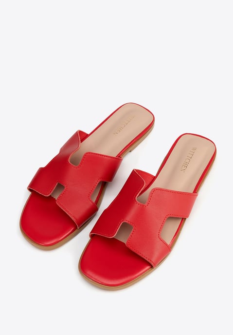 Wittchen Damen-Ledersandalen in H-Form, Rot, Naturleder - Image 2