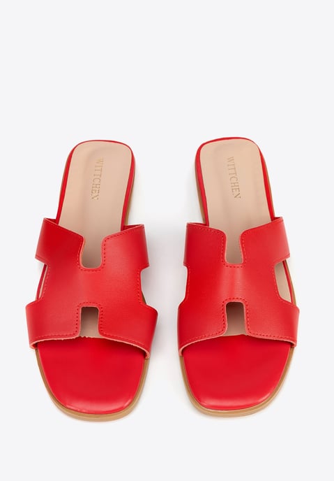 Wittchen Damen-Ledersandalen in H-Form, Rot, Naturleder - Image 3