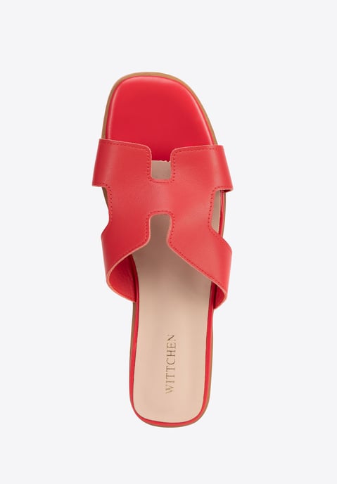 Wittchen Damen-Ledersandalen in H-Form, Rot, Naturleder - Image 5
