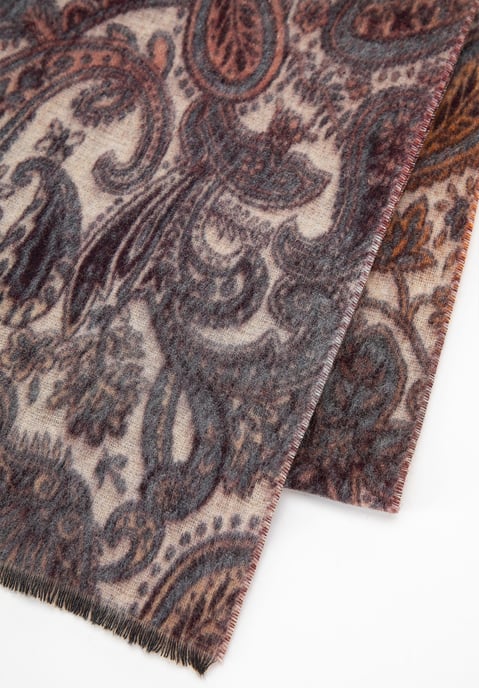 Wittchen Damenschal mit orientalischem Muster, braun und beige - Image 2