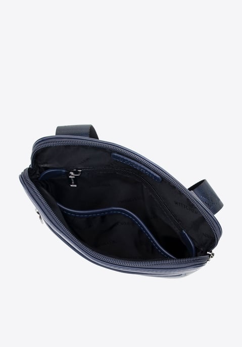 Wittchen Herren-Umhängetasche aus Kunstleder, Marineblau, Öko-Leder - Image 3