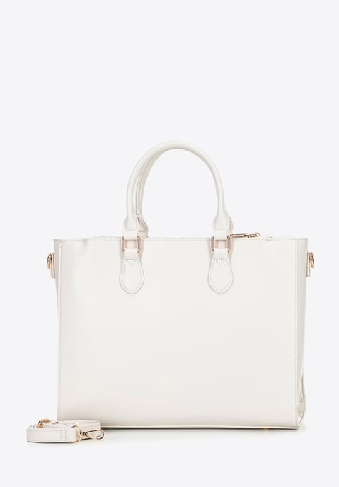 Wittchen Damen-Laptoptasche, 14, 5 Zoll, Kunstleder, Creme, Öko-Leder - Image 2
