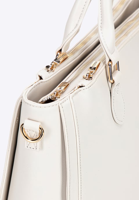 Wittchen Damen-Laptoptasche, 14, 5 Zoll, Kunstleder, Creme, Öko-Leder - Image 4