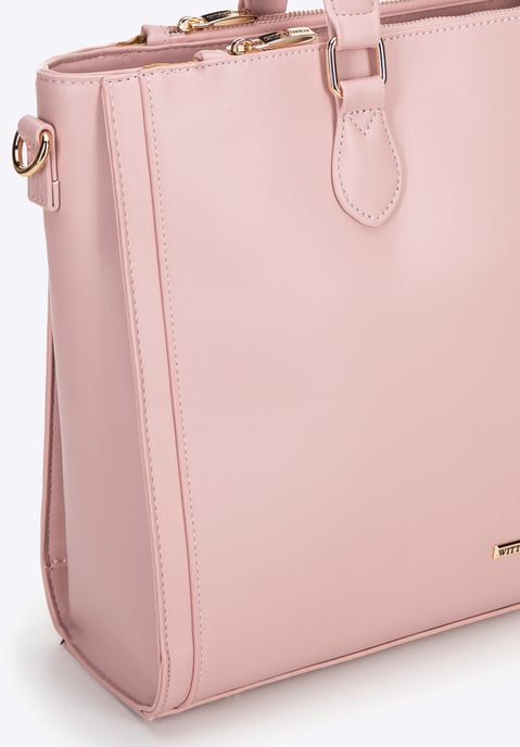 Wittchen Damen-Laptoptasche (14, 5 Zoll) aus Kunstleder, Rosa - Image 4