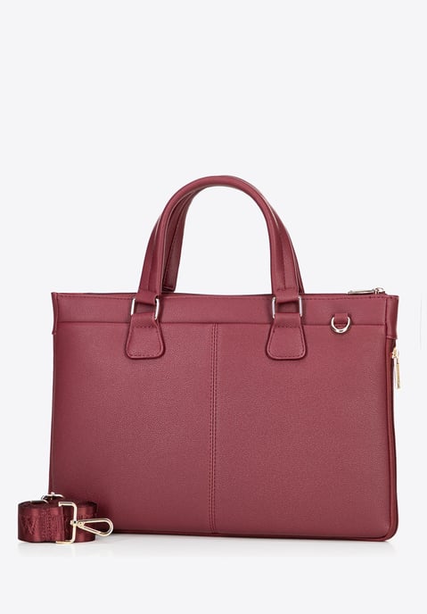 Wittchen Damen-Laptoptasche (14, 5 Zoll) aus Kunstleder, Burgunderrot, Öko-Leder - Image 2