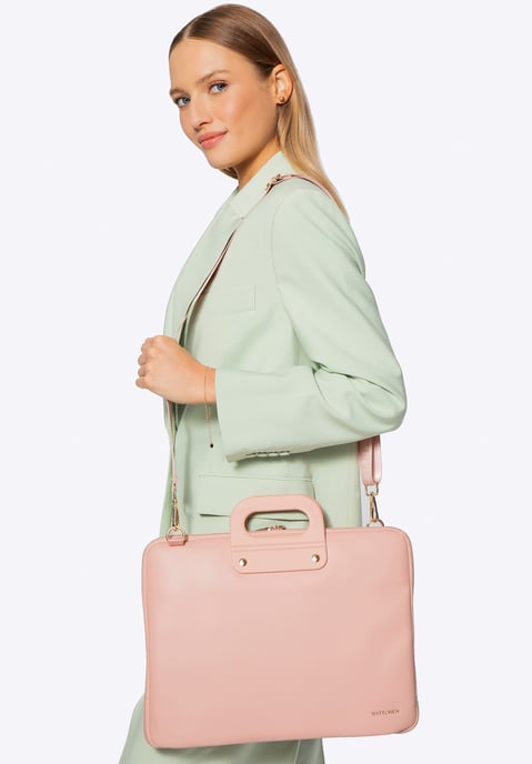 Wittchen Damen-Laptoptasche (15 Zoll) aus Kunstleder, Rosa - Image 2