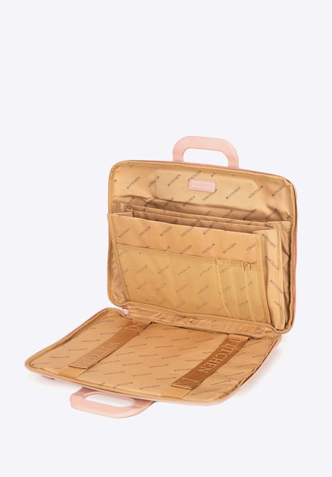 Wittchen Damen-Laptoptasche (15 Zoll) aus Kunstleder, Rosa - Image 5