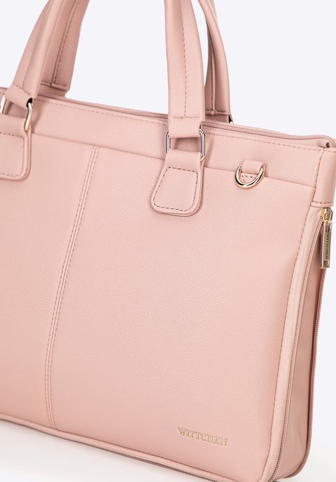 Wittchen Damen-Laptoptasche (14, 5 Zoll) aus Kunstleder, Rosa - Image 3