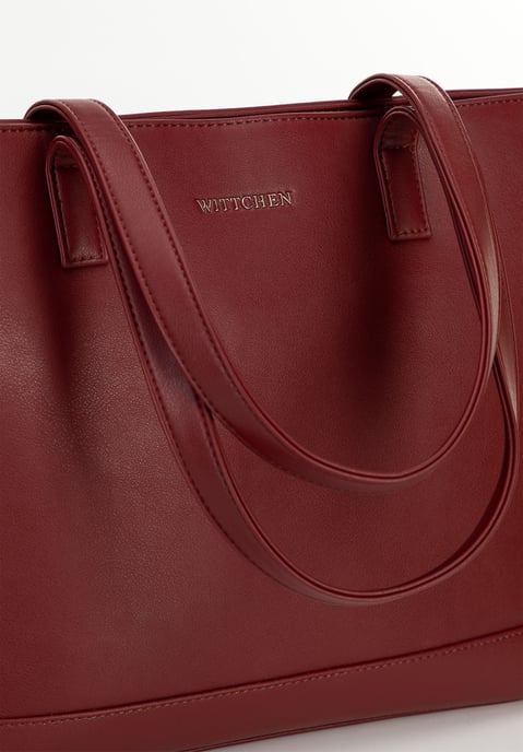 Wittchen Damen-Laptoptasche 15, 6 Zoll, Kunstleder, Burgunderrot, Öko-Leder - Image 5