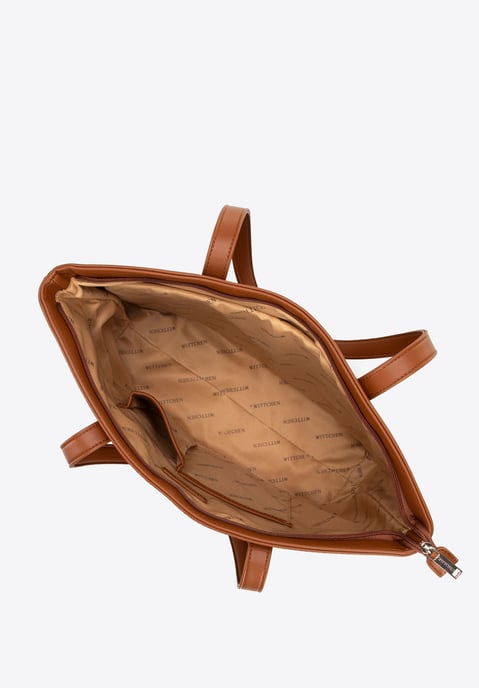 Wittchen Damen-Laptoptasche, 15, 6 Zoll, Kunstleder, Braun, Öko-Leder - Image 4