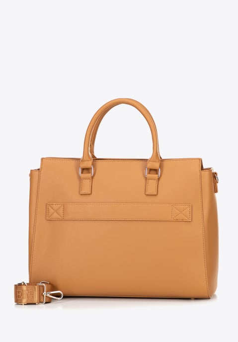 Wittchen Damen-Laptoptasche, 17 Zoll, Hellbraun, Kunstleder, Öko-Leder - Image 2