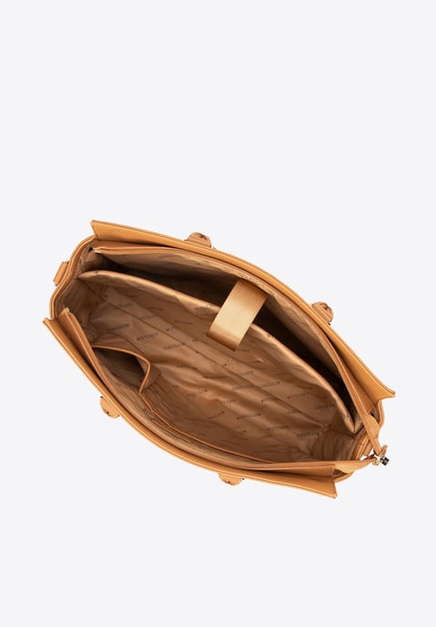 Wittchen Damen-Laptoptasche, 17 Zoll, Hellbraun, Kunstleder, Öko-Leder - Image 3