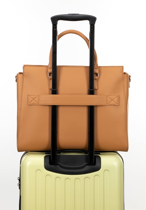 Wittchen Damen-Laptoptasche, 17 Zoll, Hellbraun, Kunstleder, Öko-Leder - Image 5