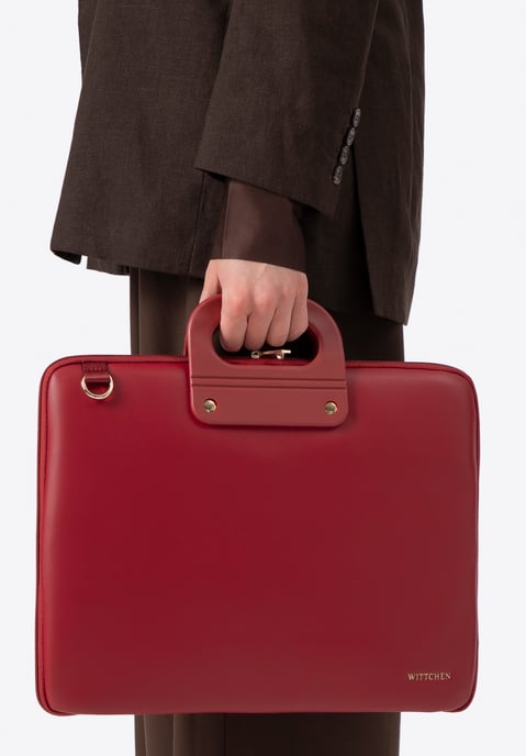 Wittchen Damen-Laptoptasche (15 Zoll), Rot, Burgunderrot, Kunstleder - Image 1