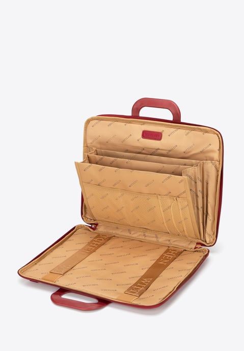 Wittchen Damen-Laptoptasche (15 Zoll), Rot, Burgunderrot, Kunstleder - Image 4