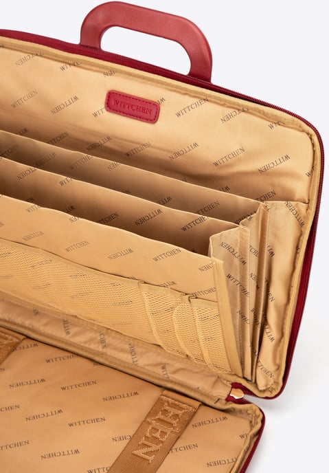 Wittchen Damen-Laptoptasche (15 Zoll), Rot, Burgunderrot, Kunstleder - Image 5
