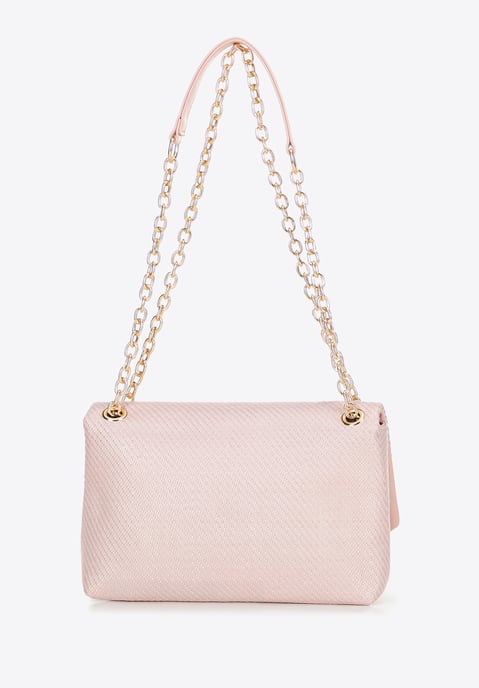 Wittchen Damen-Umhängetasche mit geflochtener Kette, rosa Polypropylen - Image 3