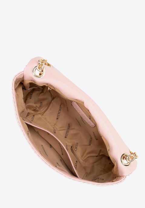 Wittchen Damen-Umhängetasche mit geflochtener Kette, rosa Polypropylen - Image 4