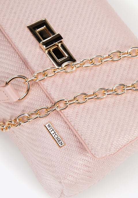 Wittchen Damen-Umhängetasche mit geflochtener Kette, rosa Polypropylen - Image 5
