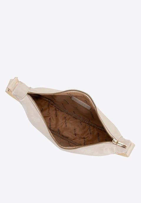Wittchen Damen-Umhängetasche mit breitem Riemen, cremefarben, Kunstleder - Image 3