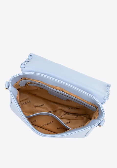 Wittchen Damen-Umhängetasche mit Überschlag, Blau, Kunstleder - Image 3