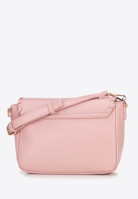 Wittchen Damen-Umhängetasche mit Überschlag, Rosa, Kunstleder - Image 2