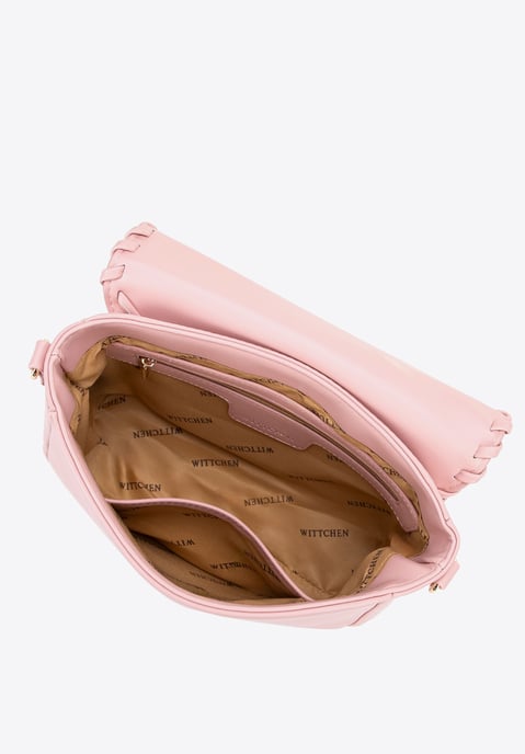 Wittchen Damen-Umhängetasche mit Überschlag, Rosa, Kunstleder - Image 3