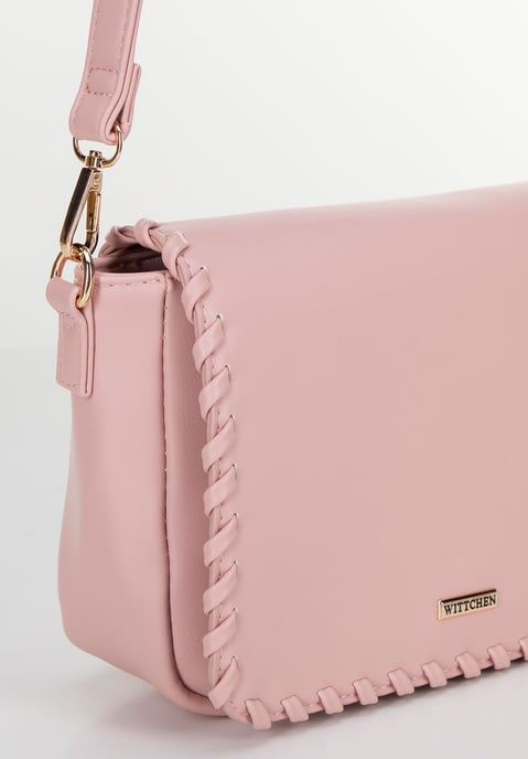 Wittchen Damen-Umhängetasche mit Überschlag, Rosa, Kunstleder - Image 4