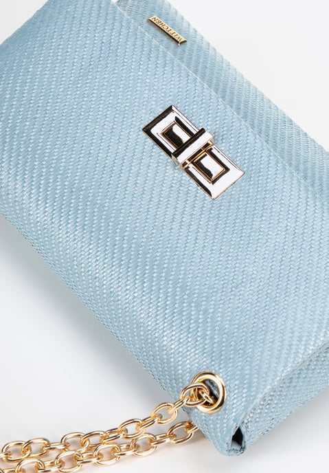 Wittchen Damen-Umhängetasche mit geflochtener Kette, blau, Polypropylen - Image 5