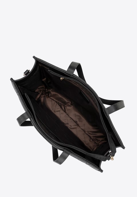 Wittchen Damen-Shopper-Tasche aus Leder mit geometrischen Ziernähten - Image 4