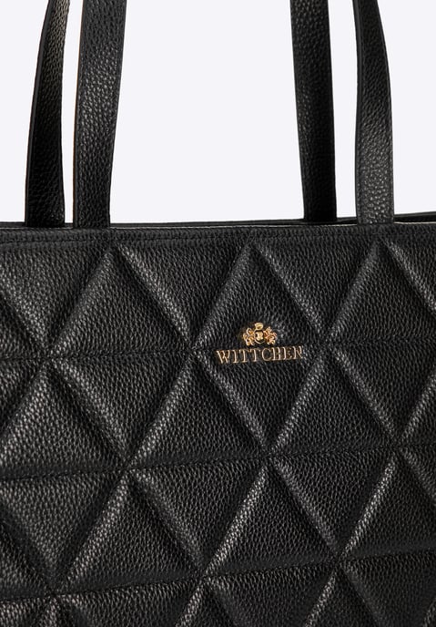 Wittchen Damen-Shopper-Tasche aus Leder mit geometrischen Ziernähten - Image 5