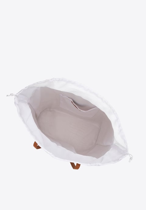 Wittchen Damen-Einkaufstasche aus Baumwollmischgewebe, cremeweiß, Polyester - Image 4
