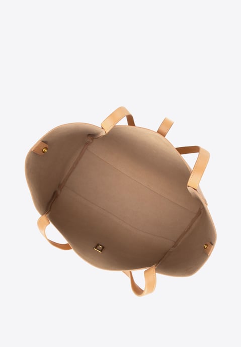 Wittchen Damen-Einkaufstasche aus Leder mit herausnehmbarer Innentasche, beige - Image 5