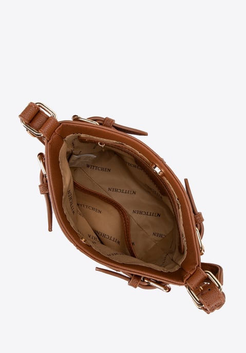 Wittchen Damen-Beuteltasche, klein, aus braunem Öko-Leder - Image 3