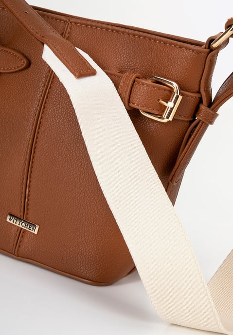 Wittchen Damen-Beuteltasche, klein, aus braunem Öko-Leder - Image 4
