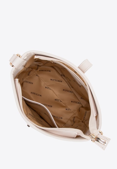 Wittchen Damen-Beuteltasche aus cremefarbenem Kunstleder - Image 3