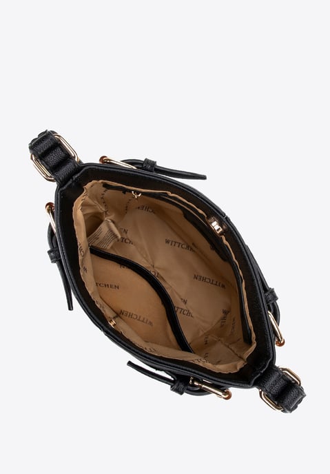 Wittchen Damen-Beuteltasche, klein, aus Öko-Leder, schwarz - Image 3