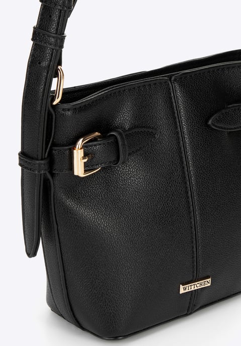 Wittchen Damen-Beuteltasche, klein, aus Öko-Leder, schwarz - Image 4