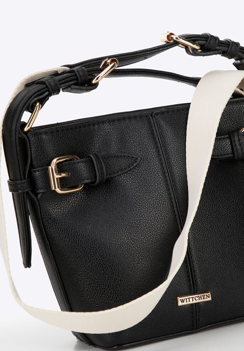 Wittchen Damen-Beuteltasche, klein, aus Öko-Leder, schwarz - Image 5